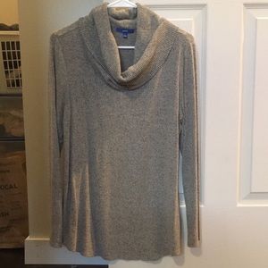 Apt. 9 brand Tan cowl neck sweater size large